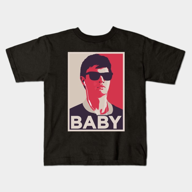 BABY DRIVER Kids T-Shirt by Theo_P